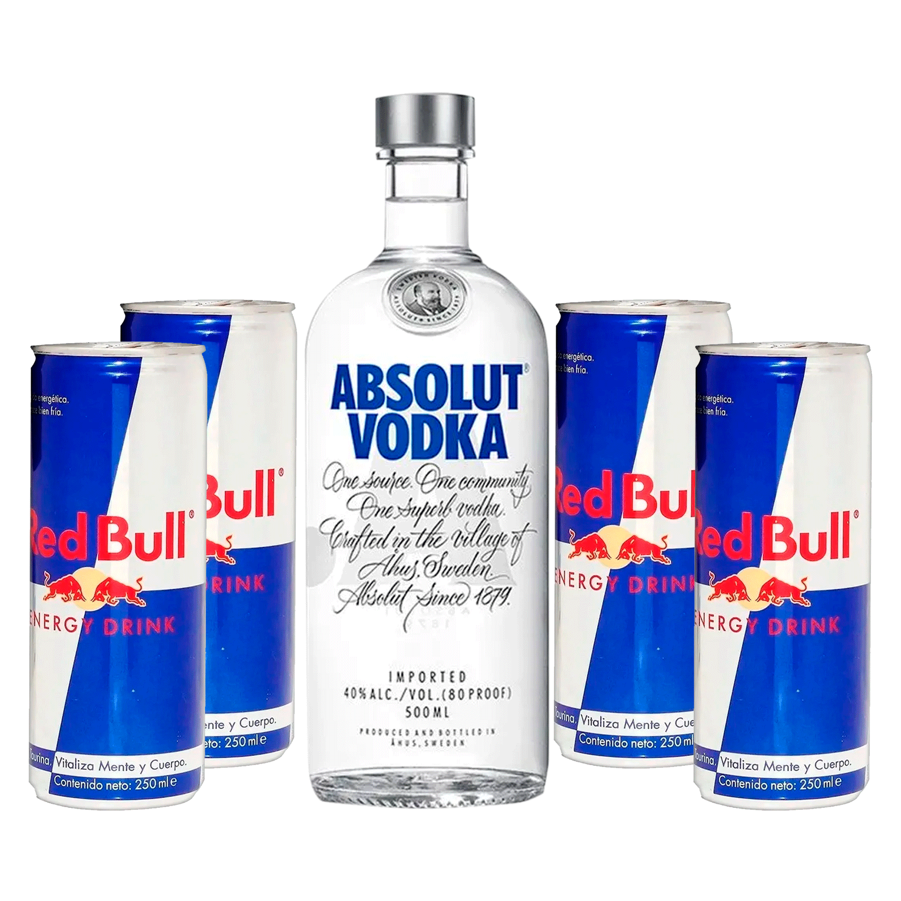 ABSOLUT + 4 RED BULLS